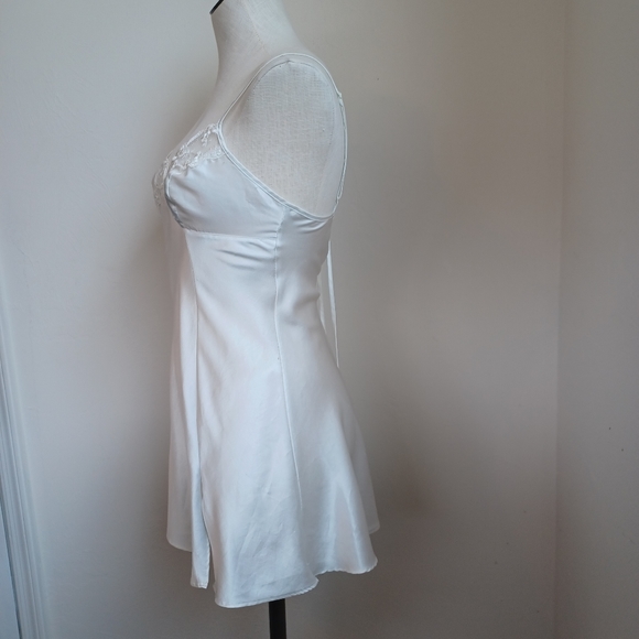 Victorias Secret Peignoir Set Short Gown and Robe Ivory Vintage Womens Small - Picture 12 of 16